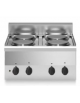 Cucina elettrica professionale da banco 4 piastre tonde da 1,5 Kw cadauna- cm 60x60x30h- Trifase