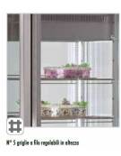 Vetrina Pasticceria statica con 4 lati in vetro  - 1 porta - capacità 540 Lt. - temp. +10° -5°C - mm 760x760x1930h