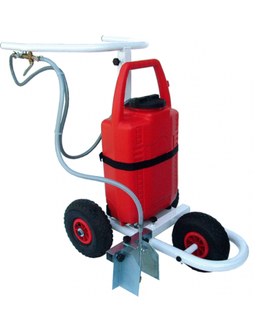 Carrello segnacampo con pompa elettrica a batteria a vernice ecologica