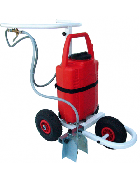 Carrello segnacampo con pompa elettrica a batteria a vernice ecologica
