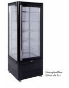 Vetrina verticale DOPPIA a camera unica, adatta per gelateria. Refrigerazione VENTILATA mm 1145x658x1810h