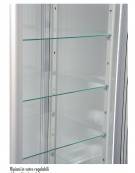 Vetrina verticale DOPPIA a camera unica, adatta per gelateria. Refrigerazione VENTILATA mm 1145x658x1810h