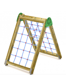 Sartia in fune realizzata con pali in legno di pino nordico - cm 177x120x170h