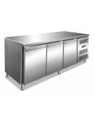 Tavolo refrigerato 3 Porte gastronorm in acciaio cm 176,5x70x85h