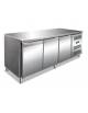 Tavolo refrigerato 3 Porte con refrigerazione ventilata - Temperatura positiva +2° + 8°C - Classe C - cm 179,5x70x85h