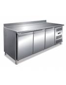 Tavolo refrigerato 3 Porte TN con alzatina - Refrigerazione ventilata +2° + 8°C - Classe C - cm 179,5x70x95h