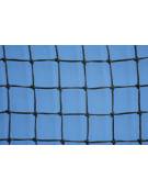 Rete tennis regolamentare  in poiletilene  diametro mm 2,5 con nodo, nastro in  PVC, maglia quadra 4,5 x 4,5