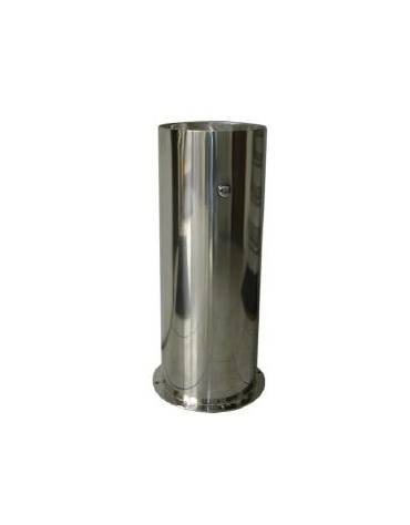 Fontanella in acciaio inox con struttura portante cilindrica - cm Diam. 30x80h