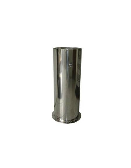 Fontanella in acciaio inox con struttura portante cilindrica - cm Diam. 30x80h