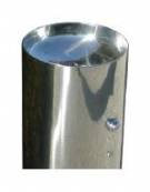 Fontanella in acciaio inox con struttura portante cilindrica - cm Diam. 30x80h