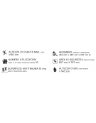 Palestra Workout small con struttura in alluminio e tubi in acciaio verniciato - cm 467x354x242h