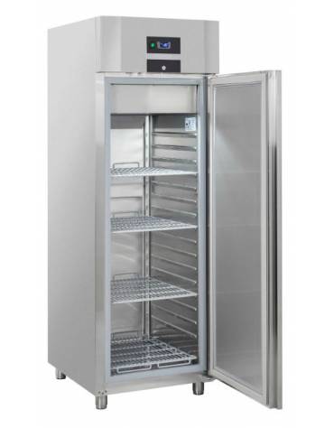 Armadio refrigerato GN 2/1 in acciaio inox AISi 304, refrigerazione ventilata, temperatura -2/+8°C - mm 1250x685x1435h