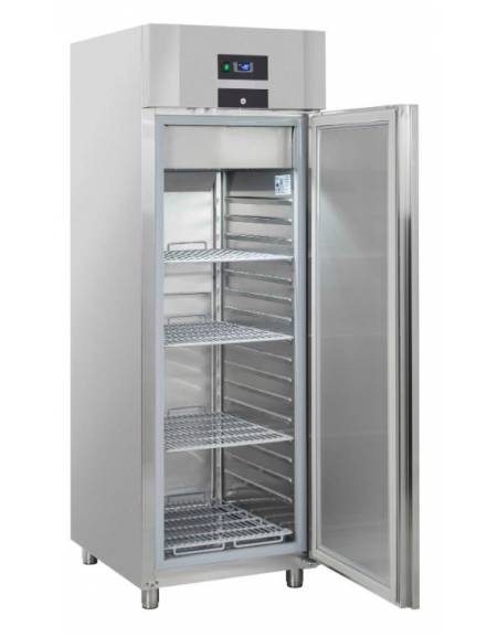 Armadio frigorifero professionale GN 2/1 inox - refrigerazione ventilata - temp. -2/+8°C - classe B - cm 70,5x91,8x208,5h
