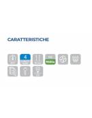 Armadio frigorifero GN2/1 in acciaio Inox - refrigerazione ventilata - Lt. 600 - temp. -2° +8°C - Classe C - cm 66,5x84x209h