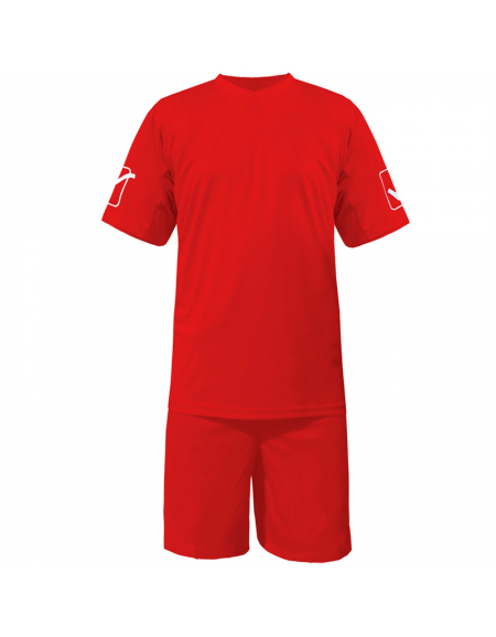 Completo calcio numerato composto di maglia, pantaloni e calze
