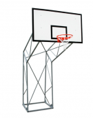 Impianto basket a traliccio zavorrabile