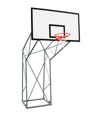 Impianto basket a traliccio zavorrabile