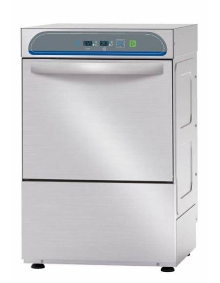 Lavabicchieri cesto quadro cm 40x40 - controllo elettronico - altezza massima del bicchiere cm 27,5 - cm 47x55,5x76h