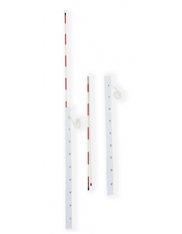 Coppia antenne pallavolo smontabili in due pezzi - lunghezza cm. 180