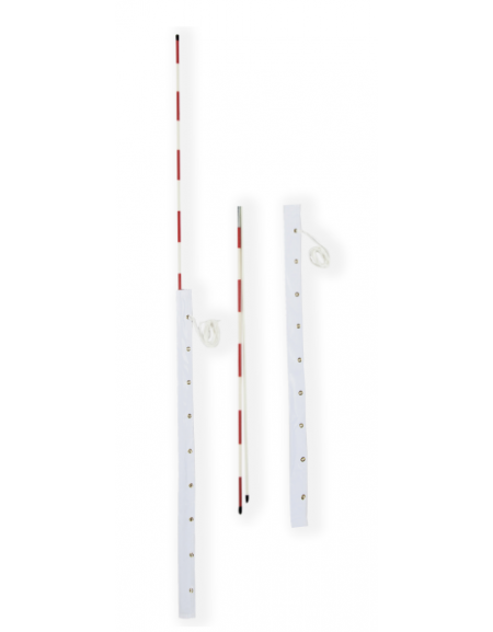Coppia antenne pallavolo smontabili in due pezzi - lunghezza cm. 180