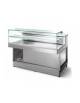 Vetrina snack refrigerata fredda con vetri bassi dritti - Lunghezza cm. 125 - Motore interno - Refrigerazione statica