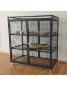 Armadio portattrezzi rete metallica verniciata cm.153x76x165h