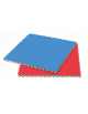 Tatami soft per karate, colore rosso/blu, dimensioni cm 100x100x2h