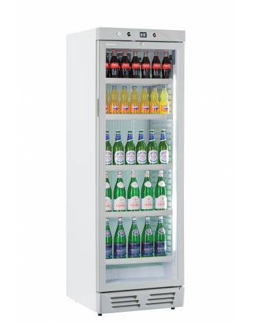 Frigorifero vetrina bibite 325 Lt. - evaporatore roll bond con ventola di assistenza - mm 595x650x2000h