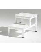 Carrello totalmente amagnetico a due piani - Dimensioni ripiano cm 60x40 - Dimensioni esterne cm 80x50x80h