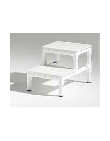 Carrello totalmente amagnetico a due piani - Dimensioni ripiano cm 60x40 - Dimensioni esterne cm 80x50x80h