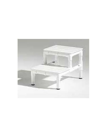 Carrello totalmente amagnetico a due piani - Dimensioni ripiano cm 60x40 - Dimensioni esterne cm 80x50x80h