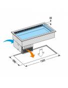 Vasca Refrigerata da Incasso per Pasticceria - Capacità 2 Teglie 60 x 40 cm - mm 962x750x562h