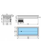 Vasca Refrigerata da Incasso per Pasticceria - Capacità 3 Teglie 60 x 40 cm - mm 1362x750x562h