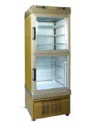 Vetrina verticale a 2 camere separate, DOPPIA refrigerazione STATICA mm 810x643x2020h