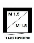 Vetrina verticale a 2 camere separate, DOPPIA refrigerazione STATICA mm 810x643x2020h