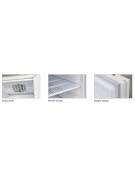 Armadio frigorifero con esterno in acciaio bianco e interno in abs-Temperatura 0/+10°C -Capacità Lt 400-Classe D-cm 60x62,5x186h