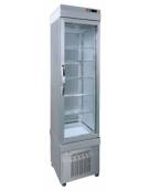 Vetrina Pasticceria/gelateria no frost ventilata con 1 lato in vetro-1 porta-capacità 250 Lt - temp. +5° -25°C - cm 46x64x192h