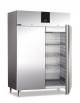 Armadio frigorifero 2 porte ventilato -2° +8°C in acciaio inox AISI 304-Tropicalizzato-Classe B-Guide stampate-cm 134x87,5x209h