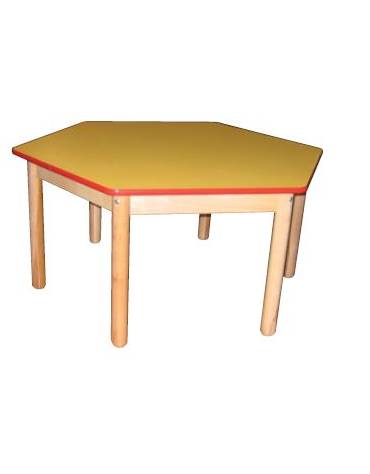 TAVOLINO ESAGONALE L.65X52H