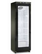 Vetrina bevande Lt. 400 in colore nero con porta a vetro senza cornice -Temperatura +2° +10°C - cm 60x62,5x186h