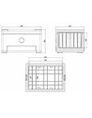 CONTENITORE ISOTERMICO PER GASTRONORM CON APERTURA FRONTALE