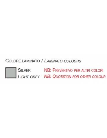 Vetrina con montanti in alluminio - profondità cm 39 - senza luci - cm 53 x 39 x 183h
