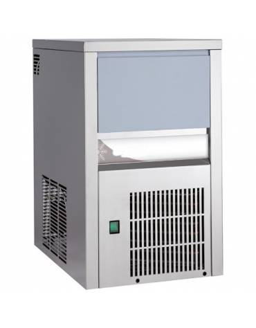 Macchina per cubetti di ghiaccio pieni gr. 18, Kg 24/24h - Contenitore da Kg 6 - mm 390x460x610h