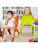 SEDIA POLIPROPILENE RICICLATO PER SCUOLA MATERNA - CM 37x41x31/56h  - CERTIFICATA EN 1729/2 - CONFORME AI CAM