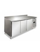 Tavolo congelatore negativo 3 porte con alzatina - Refrigerazione ventilata -18°/-22°C - Classe D - cm 179,5x70x96h