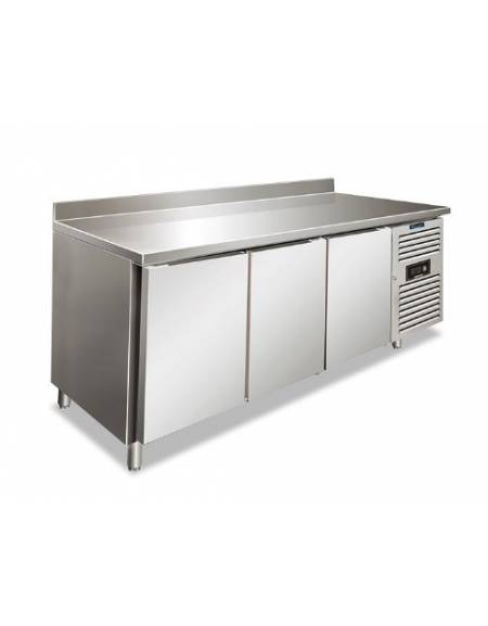 Tavolo refrigerato congelatore con alzatina cm. 136x70x85h