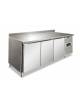 Tavolo congelatore negativo 3 porte con alzatina-Refrigerazione ventilata -18° -22°C-cm 179,5x70x86/96h-Classe D