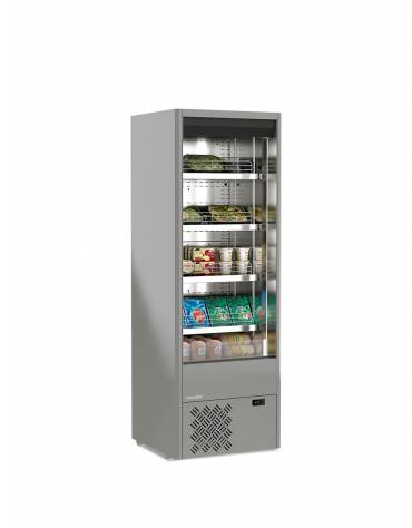 Espositore murale INOX refrigerato da cm. 68,5-PER CARNE