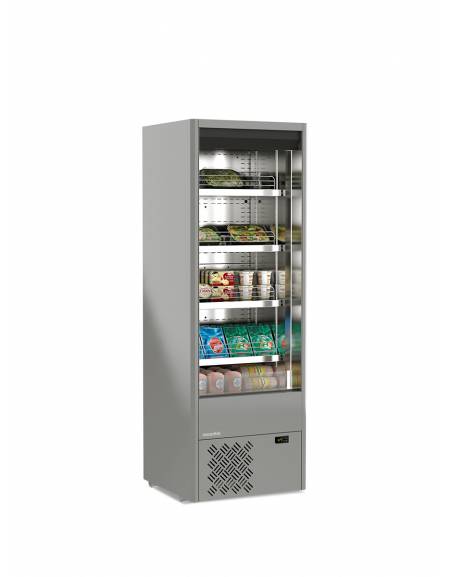 Espositore murale INOX refrigerato da cm. 68,5-PER CARNE