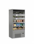 Espositore murale INOX refrigerato da cm. 68,5-PER CARNE
